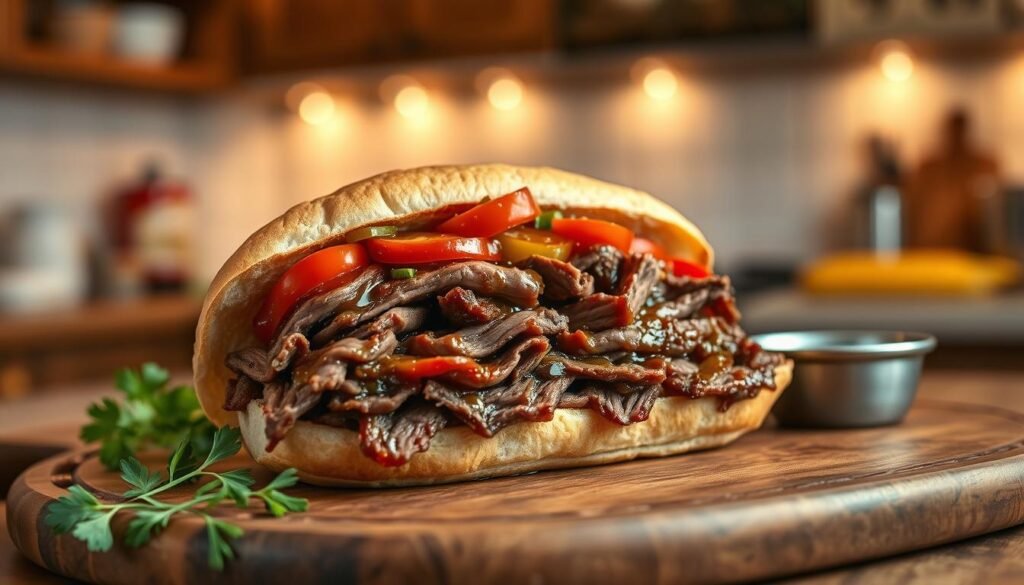 easy italian beef sandwich